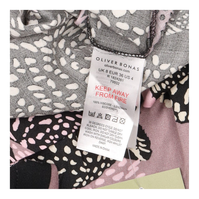 Oliver Bonas Pink Black Leopard Print Pyjama Set