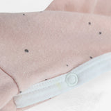Sleepsuit Zip Up Pink with Grey Spots and Pocket
