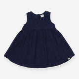 Navy Cord Pinafore