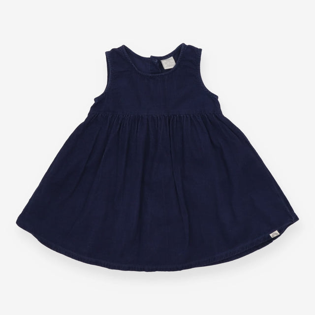 Navy Cord Pinafore