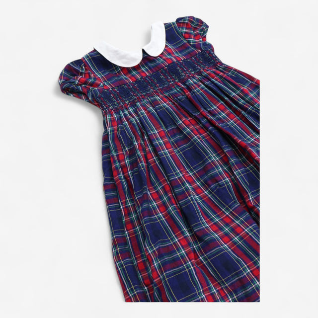Tartan Smock Collared Dress
