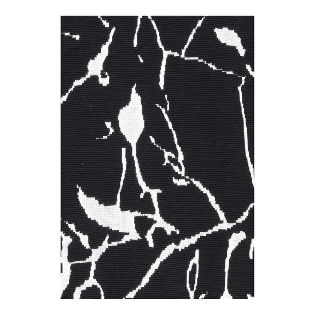Abstract Marble Print Long Sleeve Stretch Knit Dre