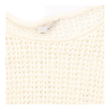 Jumper Cream Open Knit Slouchy Lightweight Cotton 