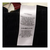 Cotton Corduroy Button Front Mini Skirt Black