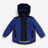 Coat Navy Black and Yellow
