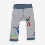 Knitted Leggings grey bunny