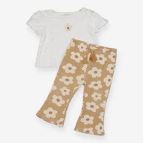 Outfit Bodysuit Flared Leggings and Headband