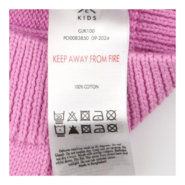 Sweater pink cable knit