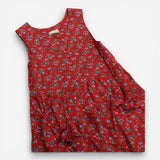 Laura Ashley Jumpsuit Sleeveless Red Blue Flowers