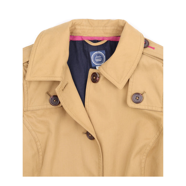 Trench Coat Camel Belted Longline Single Breasted