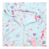 One Piece Fleece Blue Unicorns