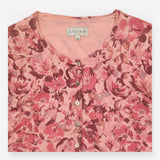 Floral Silk Blend Button Front Cardigan