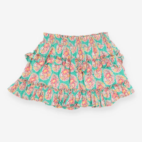 Skort green tiered with pink tree