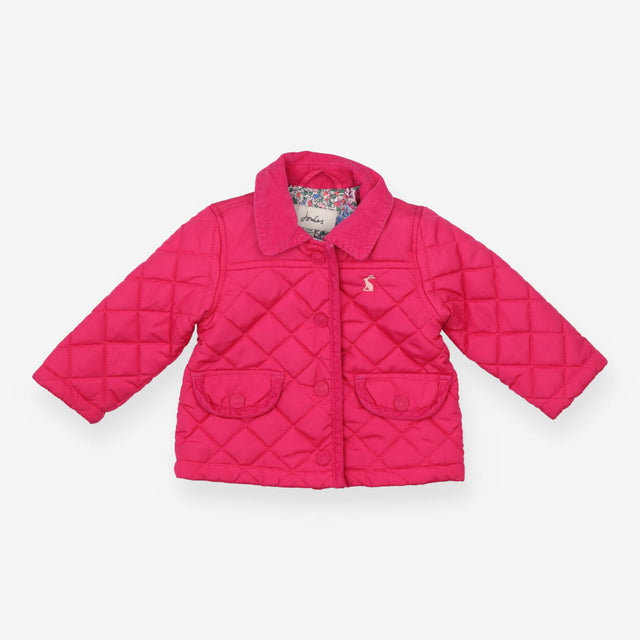 Quilted Jacket Pink with Pockets