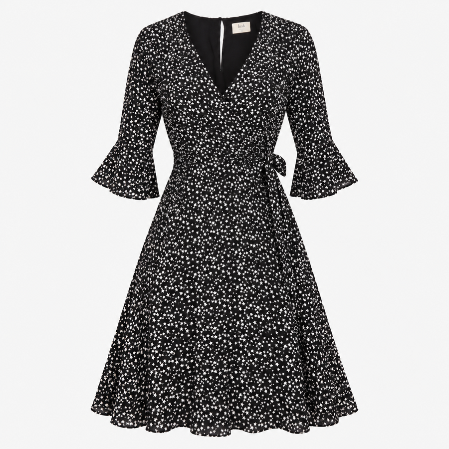Dress Star Print Wrap