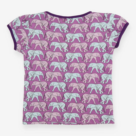 Tee SS purple elephants