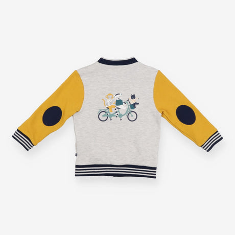 Grey and mustard jersey Bomber Bear Face