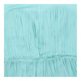 Dress Lined High Neck Gathered Midi Seafoam Green
