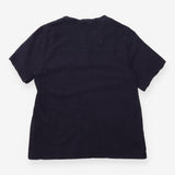 Short Sleeve Top Washed Navy Patch Pocket