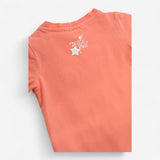 Maura Mouse Knit Leggings and Peach T-shirt