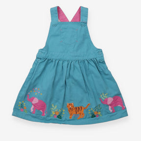 Pinafore Blue Tigger and Elephant Flower Appliques