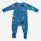 Sleepsuit blue frogs