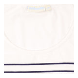 Nursing Top Cream Navy Breton Stripe Layered Short