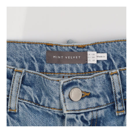 Jeans Light Blue 90s Straight Leg Mid Rise Cotton