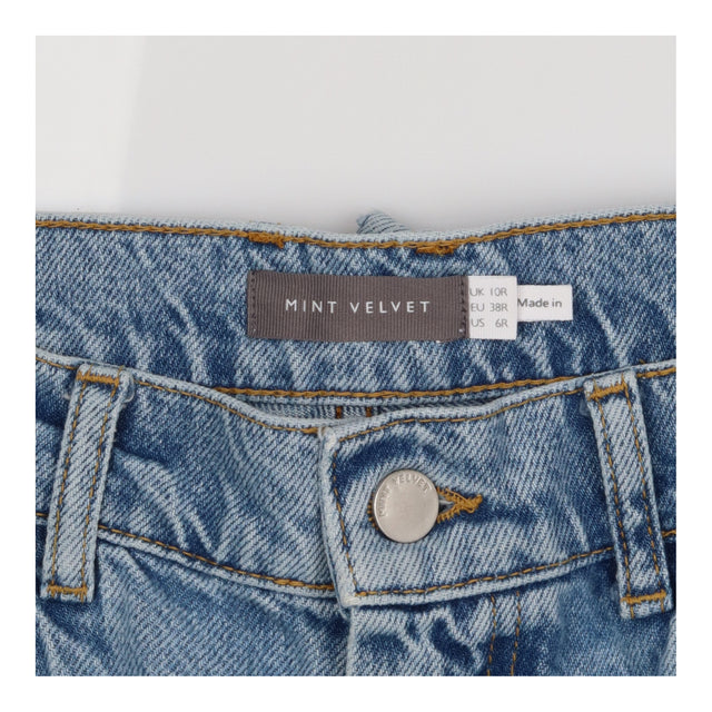Jeans Light Blue 90s Straight Leg Mid Rise Cotton