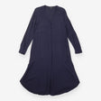 Crepe shirt dress navy