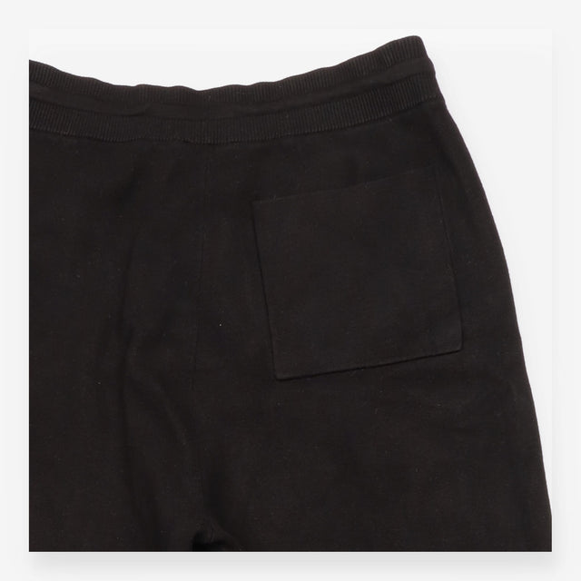 Wide Leg Joggers Black Drawstring Relaxed Trousers