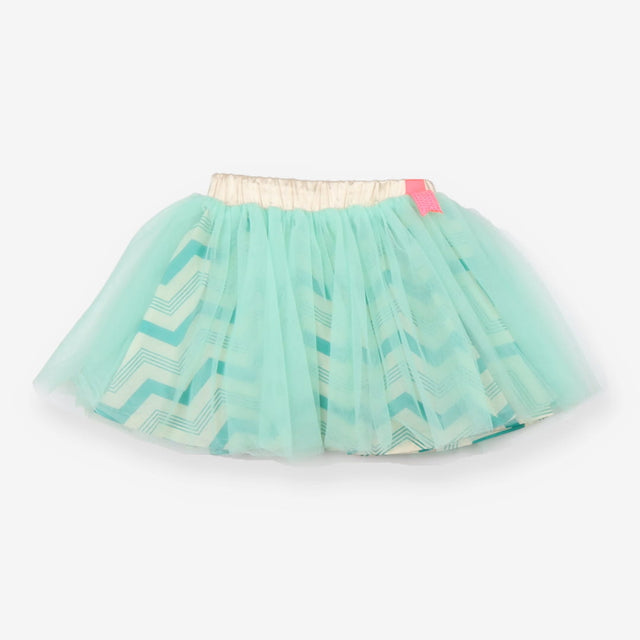 Green zig zag print tutu skirt