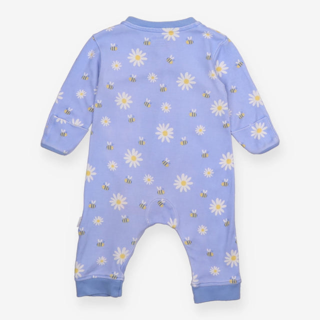 Sleepsuit purple daisy and bee