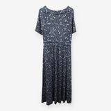 Blue floral dotty boden dress