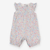 Romper floral ditsy frilly sleeves