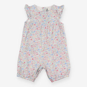 Romper floral ditsy frilly sleeves
