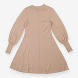Cream Cashmere mix Knit Dress Long Sleeve