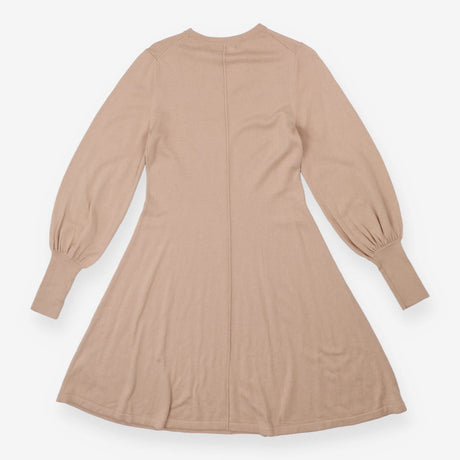 Cream Cashmere mix Knit Dress Long Sleeve