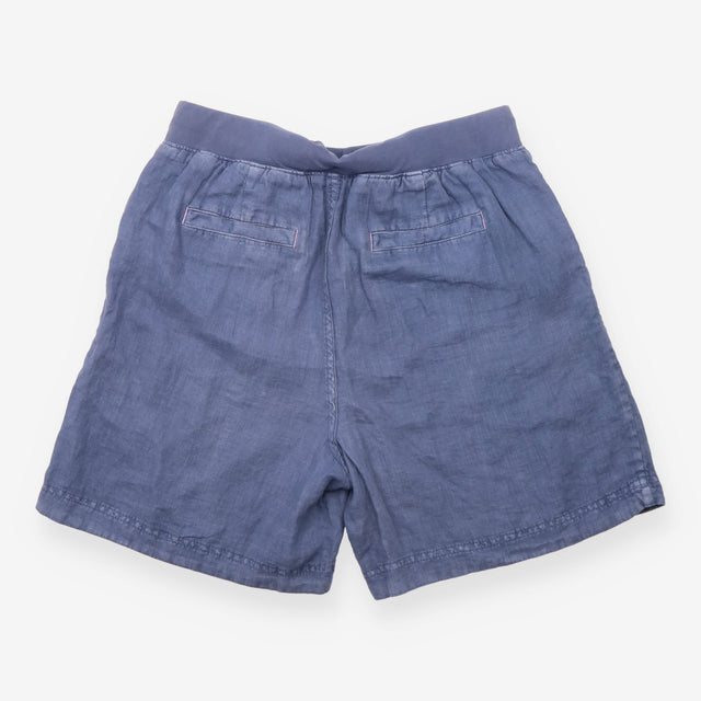 Effie Linen Drawstring Shorts Dusk Blue