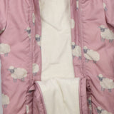 Pramsuit purple sheep