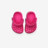 Crocs neon pink