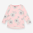 Joules Pink Large Flower Long Sleeve Top – 100% Co