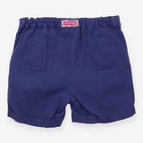 Purple Denim Shorts Floral Lined