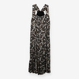 Donna Karan Geometric Fan‑Print Dress