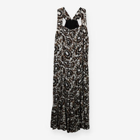 Donna Karan Geometric Fan‑Print Dress