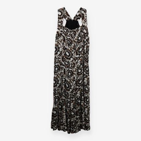 Donna Karan Geometric Fan‑Print Dress