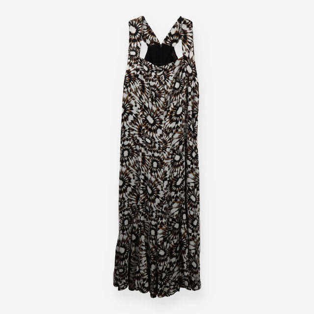 Donna Karan Geometric Fan‑Print Dress