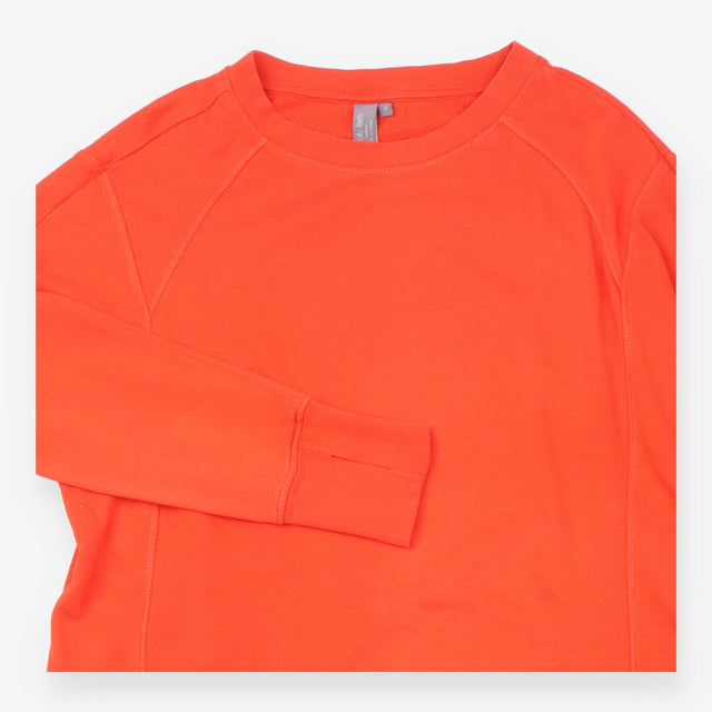 Orange After-Class Relaxed Dipped-Hem Sweatshirt