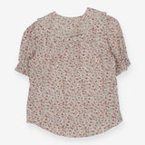 Puff Sleeve blouse floral print with frill collar
