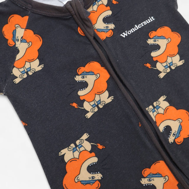 Wondersuit black with aerobic lions  